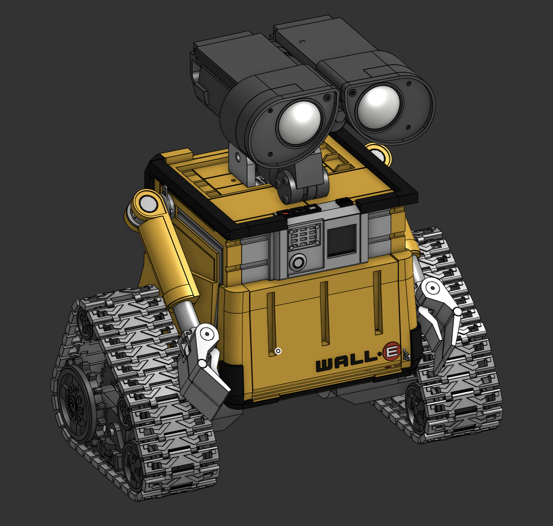 CAD render of the WALL-E robot